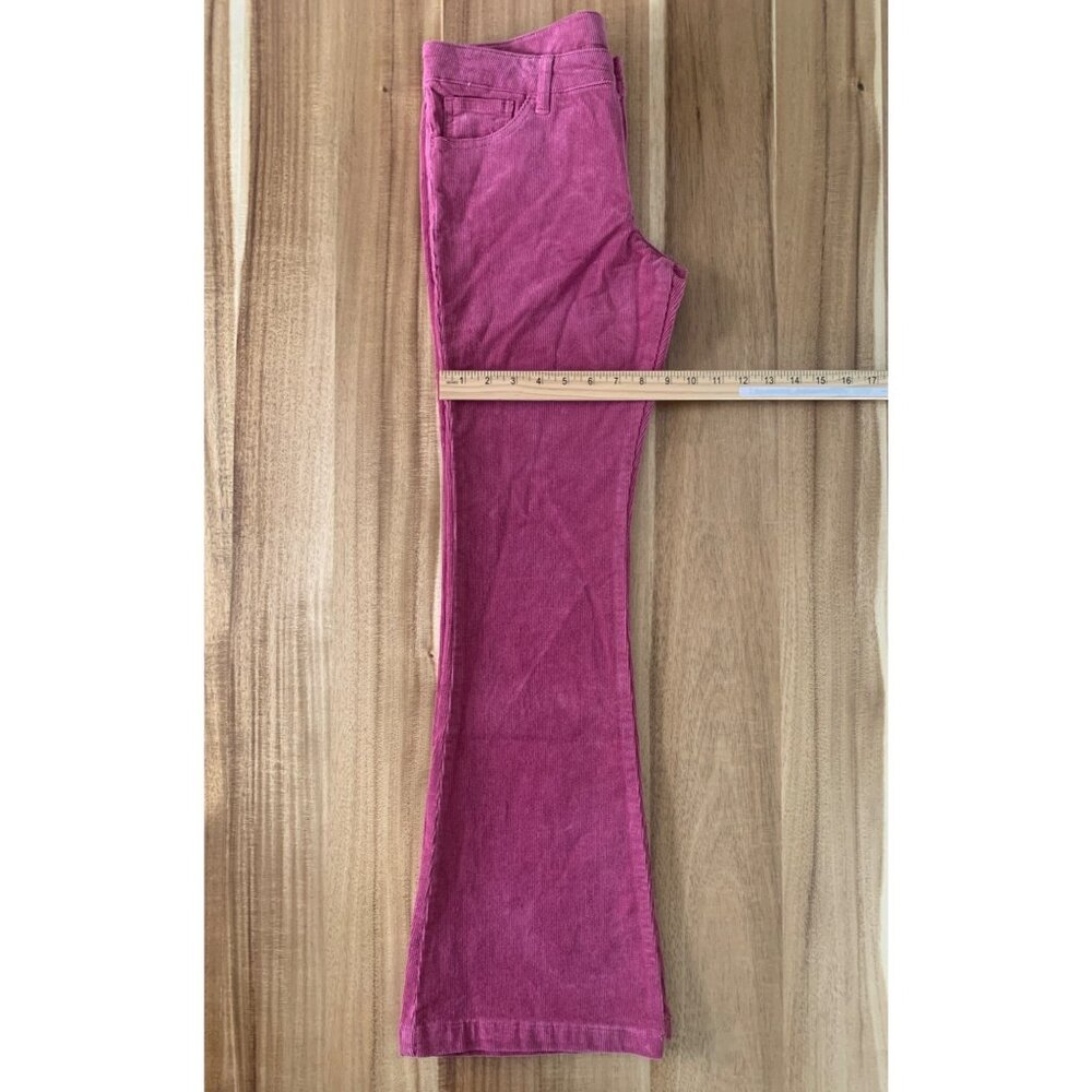 Art Class Junior Pink Corduroy Flare Pants Low Rise Retro Stretch Denim Size 16 - Picture 8 of 11
